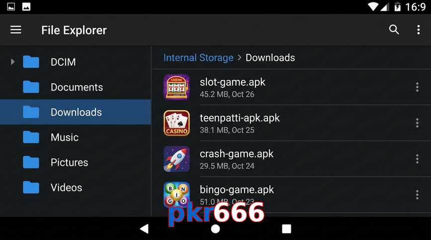 Main screen of Pkr666 gameapk page for PK players